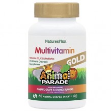 Витаминно-минеральный комплекс Nature's Plus Animal Parade Gold 60 Chewable Tabs Cherry, Orange, Grape flavors