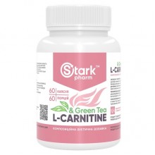 Жиросжигатель для спорта Stark Pharm L-Carnitine & Green Tea Extract 600 mg 60 Caps