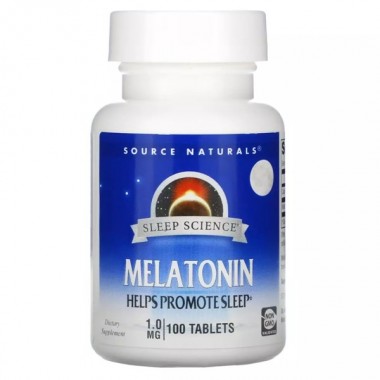 Мелатонин для сна Source Naturals Melatonin 1 mg 100 Tabs