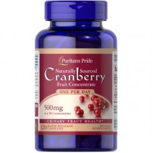 Клюква Puritan's Pride Cranberry Friut Concentrate 25000 mg One per Day 120 Caps Клюква Puritan's Pride Cranberry Friut Concentrate 25000 mg One per Day 120 Caps