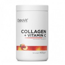 Хондропротектор (для спорта) OstroVit Collagen And Vitamin C 400 g /40 servings/ Peach