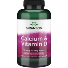 Микроэлемент Кальций Swanson Calcium & Vitamin D 240 Caps Микроэлемент Кальций Swanson Calcium & Vitamin D 240 Caps