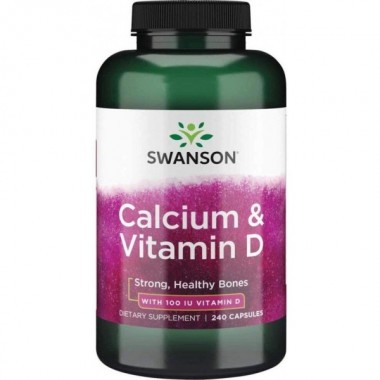 Микроэлемент Кальций Swanson Calcium & Vitamin D 240 Caps