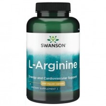Аргинин Swanson L-Arginine 500 mg 100 Caps