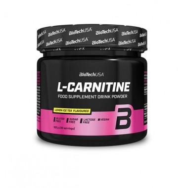 Жиросжигатель для спорта BioTechUSA L-Carnitine 150 g /30 servings/ Lemon Tea