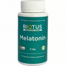 Мелатонин для сна Biotus Melatonin 3 mg 100 Caps BIO-530395 Мелатонин для сна Biotus Melatonin 3 mg 100 Caps BIO-530395