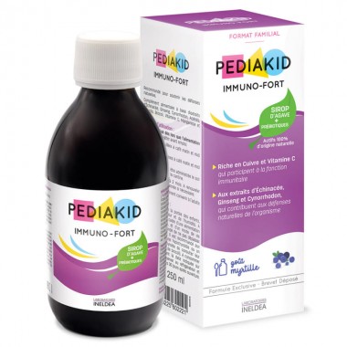 Комплекс для профилактики иммунной системы у детей Pediakid Immuno-fort 250 ml /50 servings/ Blueberry Комплекс для профилактики иммунной системы у детей Pediakid Immuno-fort 250 ml /50 servings/ Blueberry