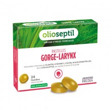 Противопростудное средство OLIOSEPTIL PASTIILES GORGE-LARYNX 24 Lozenges Honey and Eucalyptus