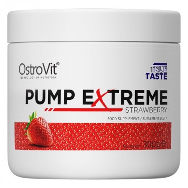 Комплекс до тренировки OstroVit Pump Extreme 300 g /30 servings/ Strawberry