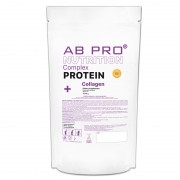 Протеин AB PRO PROTEIN COMPLEX + COLLAGEN 1000 g /10 servings/ Клубничный пунш
