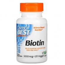 Биотин Doctor's Best Biotin 5000 mcg 120 Veg Caps