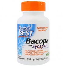 Комплекс для профилактики работы головного мозга Doctor's Best Bacopa With Synapsa 320 mg 60 Veg Caps