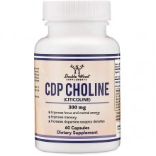 Комплекс для профилактики работы головного мозга Double Wood CDP Choline 300 mg (Citicoline) 60 Caps
