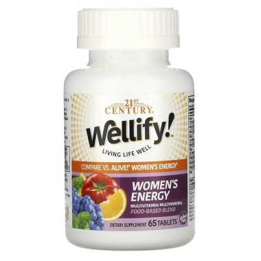 Витаминно-минеральный комплекс 21st Century Wellify! Women's Energy, Multivitamin Multimineral 65 Tabs Витаминно-минеральный комплекс 21st Century Wellify! Women's Energy, Multivitamin Multimineral 65 Tabs