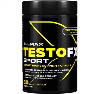 Тестостероновый бустер AllMax Nutrition TestoFX Sport, Testosterone Support Formula 80 Caps