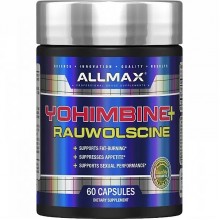 Тестостероновый бустер AllMax Nutrition Yohimbine + Rauwolscine 60 Caps Тестостероновый бустер AllMax Nutrition Yohimbine + Rauwolscine 60 Caps