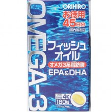 Омега 3 Orihiro EPA & DHA, Omega-3 455 mg 180 Caps Омега 3 Orihiro EPA & DHA, Omega-3 455 mg 180 Caps