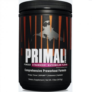 Комплекс до тренировки Universal Nutrition Animal Primal Powder, Preworkout 507,5 g /25 servings/ Strawberry Watermelon