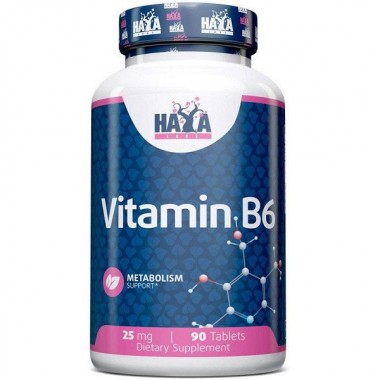 Пиридоксин Haya Labs Vitamin B6 25 mg 90 Tabs Пиридоксин Haya Labs Vitamin B6 25 mg 90 Tabs