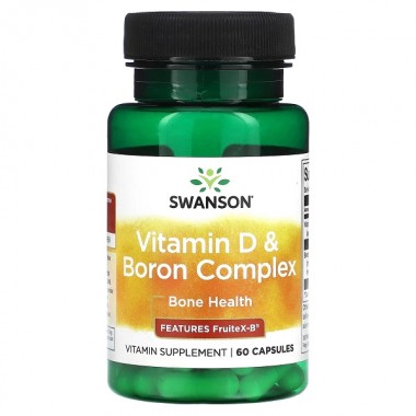 Витамин D Swanson Vitamin D3 & Boron Complex 60 Caps