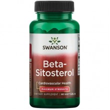 Бета-ситостерол Swanson Beta-Sitosterol Maximum Strength 160 mg 60 Softgels Бета-ситостерол Swanson Beta-Sitosterol Maximum Strength 160 mg 60 Softgels