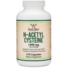 Ацетилцистеин Double Wood N-Acetyl Cysteine (NAC) 1000 mg 210 Caps