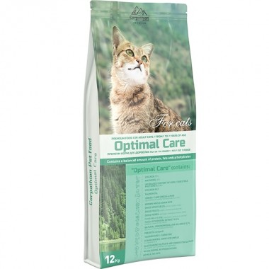  Carpathian Optimal Care Для всех пород от 1 до 7 лет. С курицей и скумбрией. Для выведения шерсти. 12 кг.
