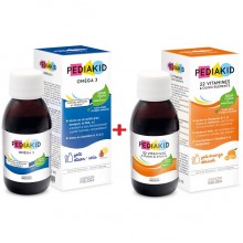 Витаминно-минеральный комплекс для детей Pediakid Комплекс "Требует помощи в учебе " Omega 3 and Choline 125 ml +  22 Vitamins and minerals 125 ml Витаминно-минеральный комплекс для детей Pediakid Комплекс "Требует помощи в учебе " Omega 3 and Choline 125 ml +  22 Vitamins and minerals 125 ml