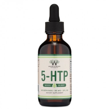Триптофан Double Wood 5-HTP Liquid Drops 50 mg in 1 ml 60 ml /60 servings/