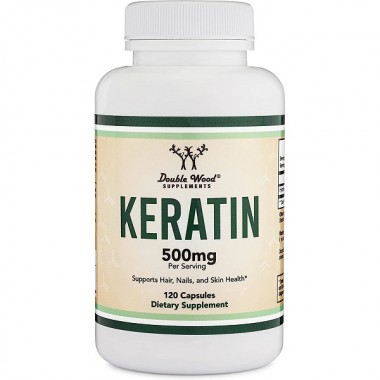 Комплекс для кожи, волос, ногтей Double Wood Keratin 500 mg (2 caps per serving) 120 Caps