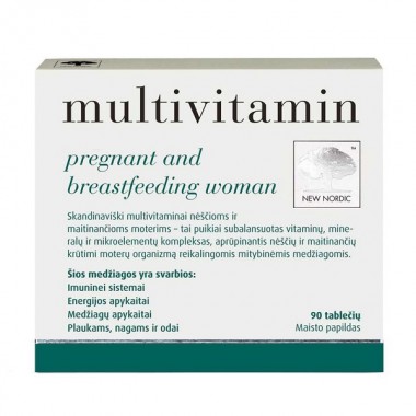 Витаминно-минеральный комплекс для женщин New Nordic Multivitamin Pregnant and Breastfeeding Woman 90 Tabs Витаминно-минеральный комплекс для женщин New Nordic Multivitamin Pregnant and Breastfeeding Woman 90 Tabs