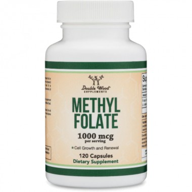 Фолиевая кислота Double Wood Methylfolate 1000 mcg 5-MTHF (1700 DFE) 120 Caps