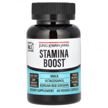 Женьшень KGC Stamina Boost, Caffeine Free 60 Caps