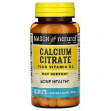 Витаминно-минеральный комплекс Mason Natural Calcium Citrate Plus Vitamin D3 60 Caps