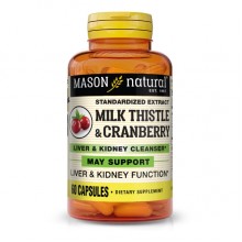 Смесь экстрактов Mason Natural Milk Thistle/Cranberr 60 Caps