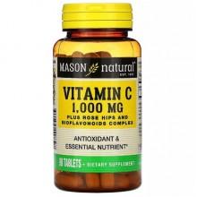 Витамин C Mason Natural Vitamin C With Rose Hips And Bioflavonoids 1000 mg 90 Tabs