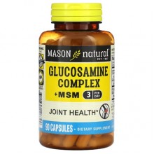 Препарат для суставов и связок Mason Natural Glucosamine Complex + MSM 90 Caps