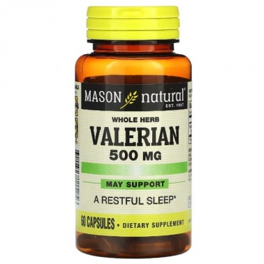 Комплекс для профилактики нервной системы Mason Natural Valerian 500 mg 60 Caps