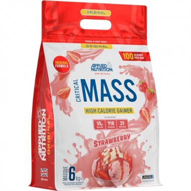 Гейнер Applied Nutrition Original Critical Mass 6000 g /25 servings/ Strawberry