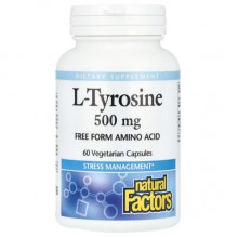 Тирозин Natural Factors L-Tyrosine 500 mg 60 Veg Caps