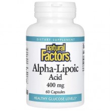 Альфа-липоевая кислота Natural Factors Alpha-Lipoic Acid 400 mg 60 Caps