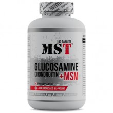 Хондропротектор (для спорта) MST Nutrition Glucosamine Chondroitin MSM Hyaluronic Acid L-Proline 180 Tabs