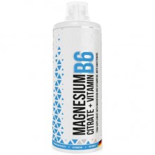 Витаминно-минеральный комплекс для спорта MST Nutrition Magnesium Citrate Plus Vitamin B6 1000 ml /40 servings/ Cherry