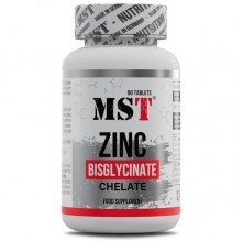 Микроэлемент Цинк для спорта MST Nutrition Zinc Chelate Bisglycinate 90 Tabs