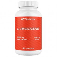 Аргинин для спорта Sporter L-Arginine 750 mg 90 Tabs