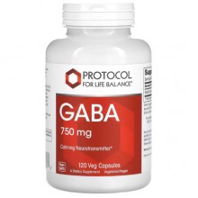Аминокомплекс Protocol for Life Balance GABA 750 mg 120 Veg Caps