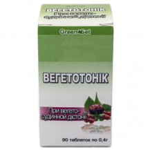 Комплекс для профилактики давления и кровообращения GreenSet Вегетотоник - При вегето-сосудистой дистонии 90 таблеток