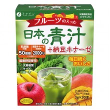 Смесь экстрактов Fine Japan Fruit Aojiru + Nattokinase 3 g 30 sticks Смесь экстрактов Fine Japan Fruit Aojiru + Nattokinase 3 g 30 sticks