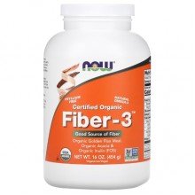Клетчатка NOW Foods Fiber-3 454 g /27 servings/