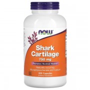 Акулий хрящ NOW Foods Shark Cartilage 750 mg 300 Caps